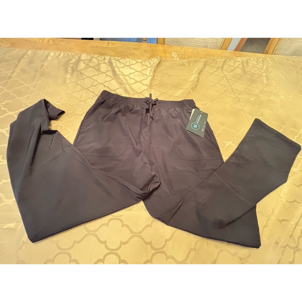 Scrubaid Unisex Medical Scrub Pants black Solid Pattern Bottoms Uniform Large